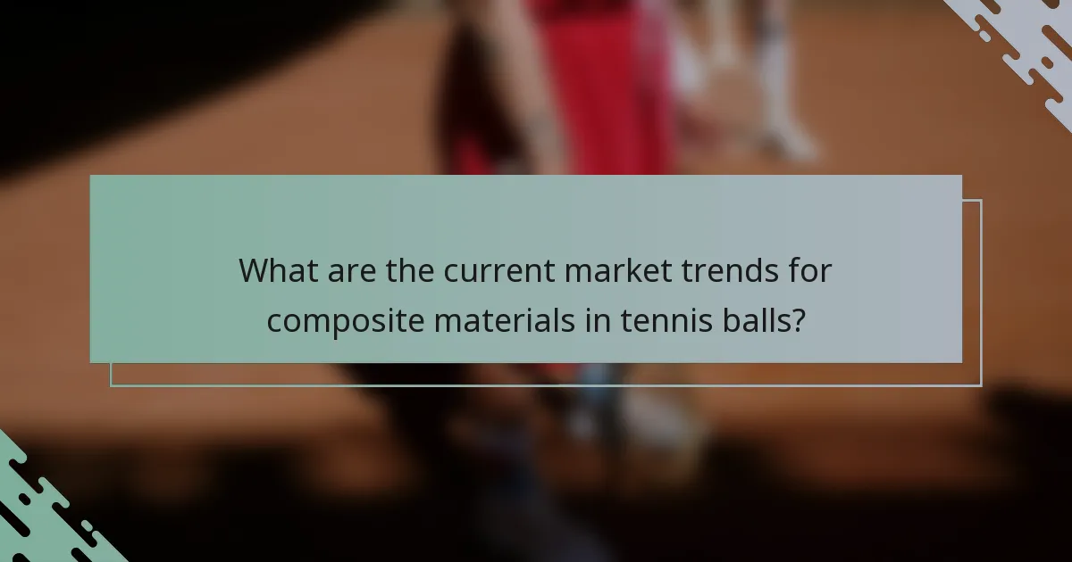 What are the current market trends for composite materials in tennis balls?